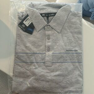 Travis Mathew “Local Time” golf polo - grey, size M